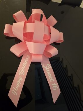 Jumbo Pink Sweet 16 Car Bow 🎀 30” Magnetic Birthday Car Decoration